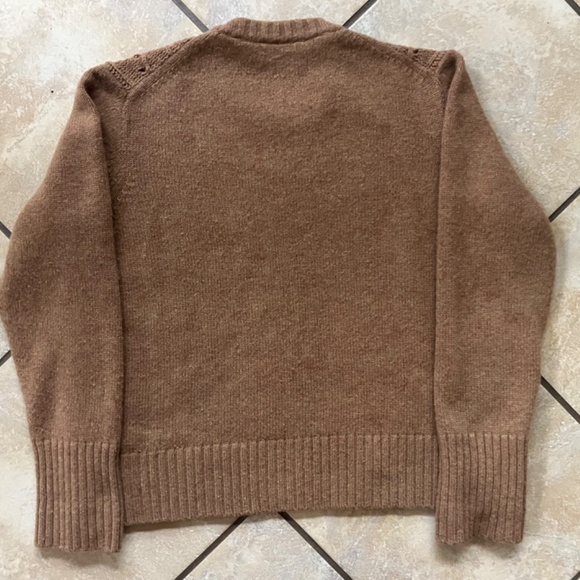J.Crew Camel Cable Knit Sweater – Size Large - Picture 5 of 10